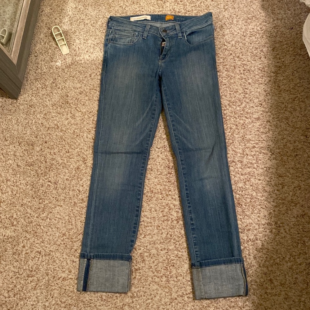 Anthropologie Blue Straight Leg Jeans